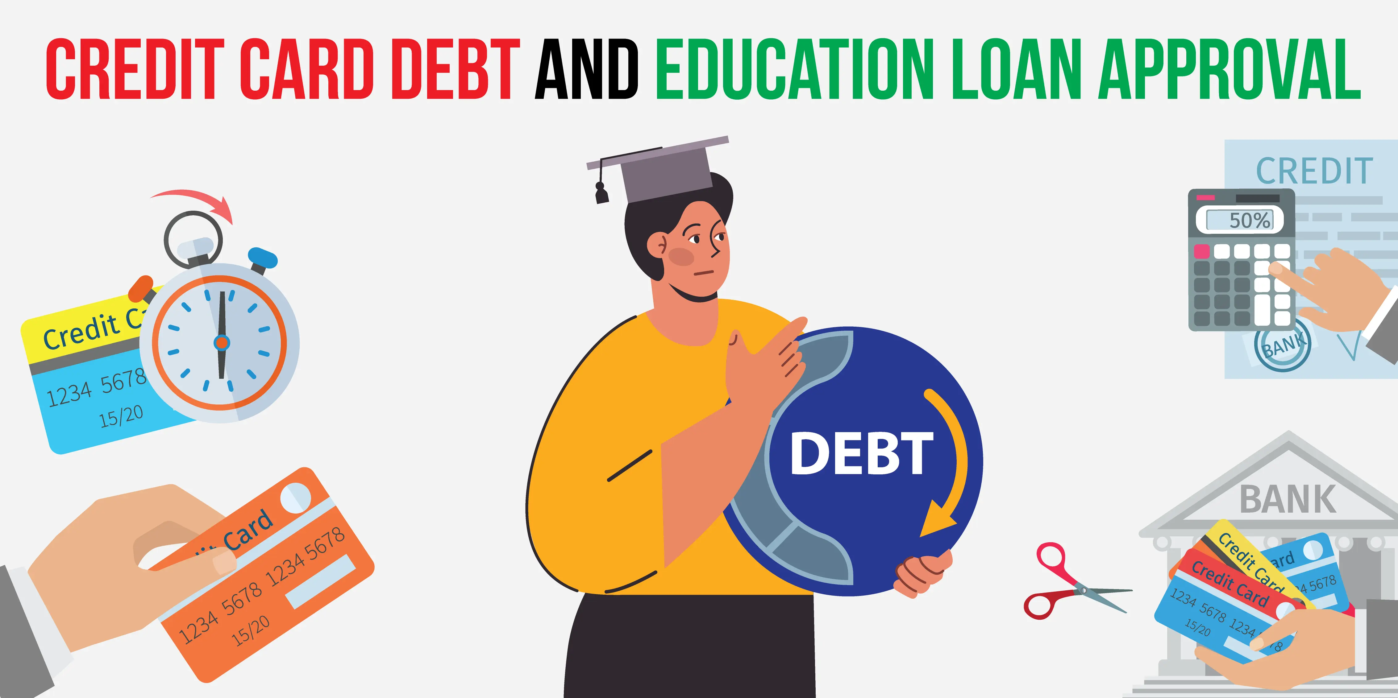 Credit Card Debt Impact on Education Loan Approval